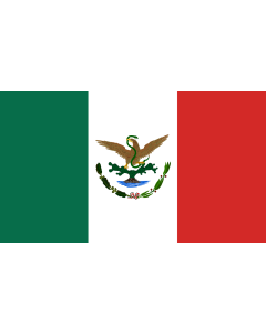 Bandera de  Mexico  1893-1916  |  bandera horizontal | 0.06m² | 20x30cm  para Banderas de Vehículos Diplomat-Flags 