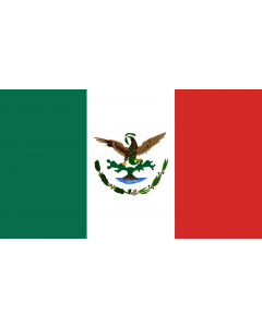 Bandera: Mexico  1893-1916 |  bandera paisaje | 2.16m² | 120x180cm 