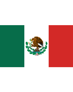 Flag: Mexico  1916-1934 |  landscape flag | 0.06m² | 0.65sqft | 20x30cm | 8x12in 