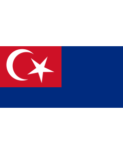 Flag: Johor |  landscape flag | 0.06m² | 0.65sqft | 17x34cm | 7x14inch 