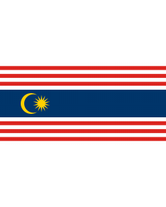 Flagge: XL Kuala Lumpur  |  Querformat Fahne | 2.16m² | 100x200cm 