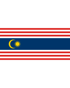 Flag: Kuala Lumpur |  landscape flag | 0.24m² | 2.5sqft | 35x70cm | 15x30inch 