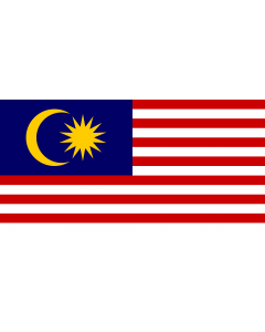 Raum-Fahne / Raum-Flagge: Malaysia 90x150cm