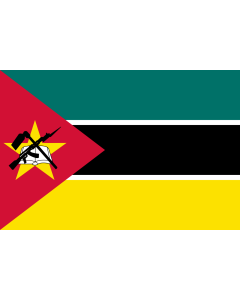 Flag: Mozambique |  landscape flag | 0.06m² | 0.65sqft | 20x30cm | 8x12in 