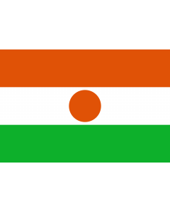 Flag: Niger |  landscape flag | 2.16m² | 23sqft | 120x180cm | 4x6ft 