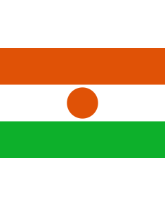 Bandera: Níger |  bandera paisaje | 0.375m² | 50x75cm 