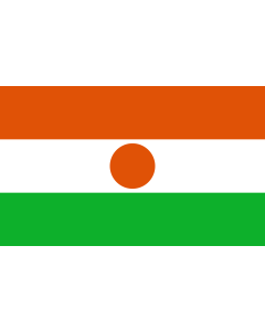 Flag: Niger |  landscape flag | 3.75m² | 40sqft | 150x250cm | 5x8ft 