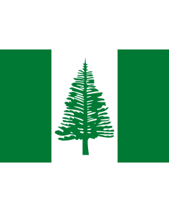 Flag: Norfolk Island |  landscape flag | 2.16m² | 23sqft | 120x180cm | 4x6ft 