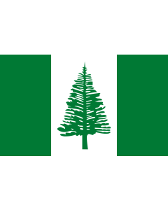 Table-Flag / Desk-Flag: Norfolk Island 15x25cm