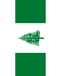 Vertical Hanging Beam Flag: Norfolk Island |  portrait flag | 3.5m² | 38sqft | 300x120cm | 10x4ft 