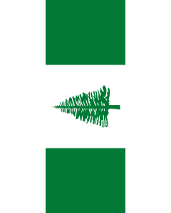 Vertical Hanging Swivel Crossbar Banner Flag: Norfolk Island |  portrait flag | 6m² | 64sqft | 400x150cm | 13x5ft 