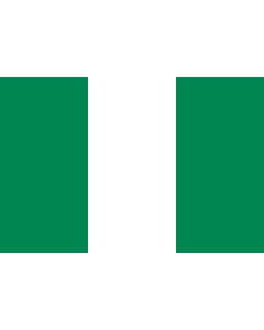 Bandera: Nigeria |  bandera paisaje | 0.135m² | 30x45cm 
