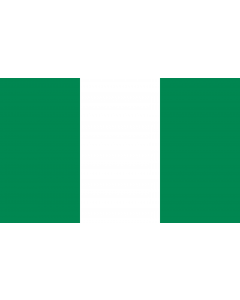 Bandera: Nigeria |  bandera paisaje | 1.35m² | 90x150cm 