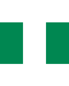 Flag: Nigeria |  landscape flag | 3.75m² | 40sqft | 150x250cm | 5x8ft 
