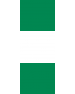 Flag: Nigeria |  portrait flag | 6m² | 64sqft | 400x150cm | 13x5ft 