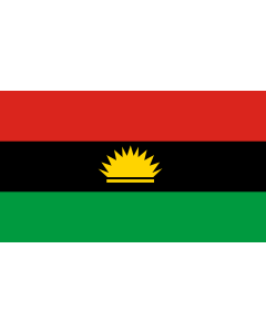 Tisch-Fahne / Tisch-Flagge: Biafra | Okoloto nke Biafra 15x25cm