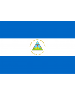 Flag: Nicaragua |  landscape flag | 0.7m² | 7.5sqft | 70x100cm | 2x3ft 