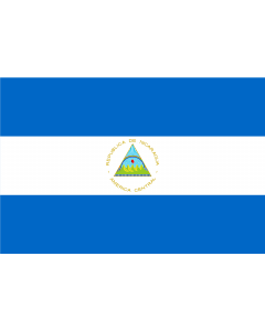 Flag: Nicaragua |  landscape flag | 2.16m² | 23sqft | 120x180cm | 4x6ft 