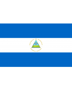 Flag: Nicaragua |  landscape flag | 1.35m² | 14.5sqft | 90x150cm | 3x5ft 