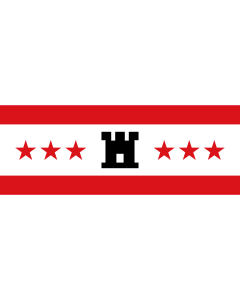 Flag: Drenthe |  landscape flag | 0.7m² | 7.5sqft | 70x100cm | 2x3ft 