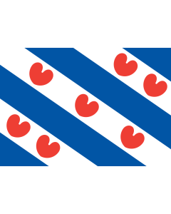 Flag: Friesland |  landscape flag | 0.7m² | 7.5sqft | 70x100cm | 2x3ft 