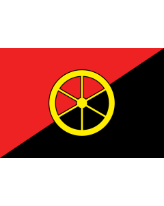 Flagge: XL Aalburg | Dutch municipality of Aalburg  |  Querformat Fahne | 2.16m² | 120x180cm 