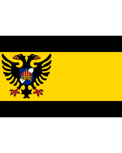Flagge: Large Bolsward | En Bolsward municipality, Friesland, Netherlands  |  Querformat Fahne | 1.35m² | 90x150cm 