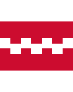 Flagge: XL Buren | Dutch municipality of Buren  |  Querformat Fahne | 2.16m² | 120x180cm 