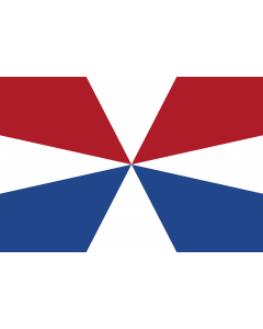 Flag: Civil Jack of the Netherlands |  landscape flag | 2.16m² | 23sqft | 120x180cm | 4x6ft 