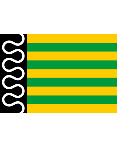 Flagge: XL De Wolden | Dutch municipality of De Wolden  |  Querformat Fahne | 2.16m² | 120x180cm 