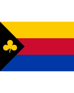 Flagge: Large Delfzijl | Dutch municipality of Delfzijl  |  Querformat Fahne | 1.35m² | 90x150cm 