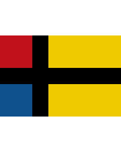 Flagge: XL Doniawerstal | Voormalige gemeente Doniawerstal | Fan de eardere gemeente Doanjewerstal  |  Querformat Fahne | 2.16m² | 120x180cm 