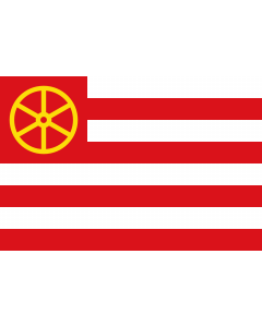 Flag: Former municipality Doorn in the Netherlands |  landscape flag | 2.16m² | 23sqft | 120x180cm | 4x6ft 