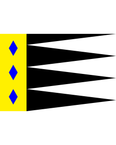 Flagge: Large Duiveland | Duiveland, a former Dutch municipality  |  Querformat Fahne | 1.35m² | 90x150cm 