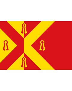 Flagge: Large Gennep | Dutch municipality of Gennep  |  Querformat Fahne | 1.35m² | 90x150cm 