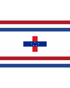 Flag: Governor of the Netherlands Antilles from 1987 |  landscape flag | 2.16m² | 23sqft | 120x180cm | 4x6ft 