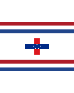 Flagge: Large Governor of the Netherlands Antilles  1986–2010 | Governor of the Netherlands Antilles from 1987  |  Querformat Fahne | 1.35m² | 90x150cm 