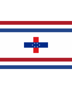 Flag: Governor of the Netherlands Antilles between 1966-1986 |  landscape flag | 2.16m² | 23sqft | 120x180cm | 4x6ft 