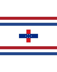 Flagge: Large Governor of the Netherlands Antilles  1966–1986 | Governor of the Netherlands Antilles between 1966-1986  |  Querformat Fahne | 1.35m² | 90x150cm 