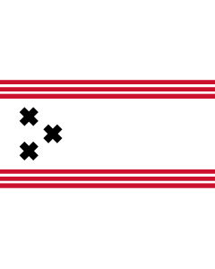 Flagge: Large Hendrik-Ido-Ambacht | Hendrik-Ido-Ambacht, Zuid-Holland, Nederland  |  Querformat Fahne | 1.35m² | 90x150cm 