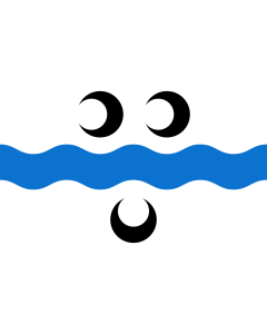 Flagge: XL Nederlek | Dutch municipality of Nederlek  |  Querformat Fahne | 2.16m² | 120x180cm 