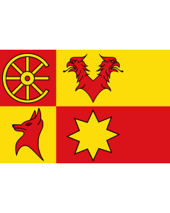 Flagge: XL Nieuwkoop | Dutch municipality of Nieuwkoop  |  Querformat Fahne | 2.16m² | 120x180cm 