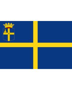 Flagge: Large Oldenzaal | Dutch municipality of Oldenzaal  |  Querformat Fahne | 1.35m² | 90x150cm 