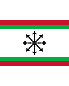 Flagge: Large Oostflakkee | Former Dutch municipality of Oostflakkee  |  Querformat Fahne | 1.35m² | 90x150cm 