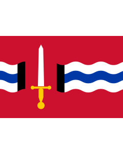 Flagge: Large Reimerswaal | Dutch municipality of Reimerswaal  |  Querformat Fahne | 1.35m² | 90x150cm 