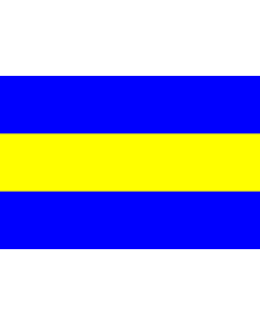 Flag: Rijswijk | Dutch town of Rijswijk |  landscape flag | 1.35m² | 14.5sqft | 90x150cm | 3x5ft 