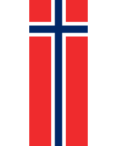 Vertical Hanging Beam Flag: Norway |  portrait flag | 3.5m² | 38sqft | 300x120cm | 10x4ft 