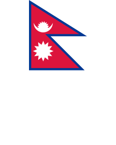 Bandera de Bandera vertical con manga cerrada para potencia Nepal | bandera vertical | 3.5m² | 300x120cm
