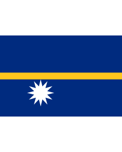 Flag: Nauru |  landscape flag | 0.96m² | 10sqft | 80x120cm | 2.5x4ft 