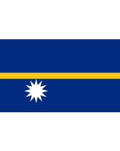 Flagge: XXXL+ Nauru  |  Querformat Fahne | 6.7m² | 200x335cm 